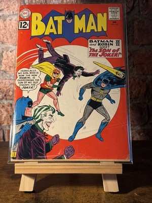 Batman #145 DC 5.0-5.5 Fine, Son of the Joker Key Classic Silver Age Cover 