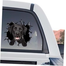Labrador Stickers Lab Decal for Car Window Black Dog Black Lab Stickers