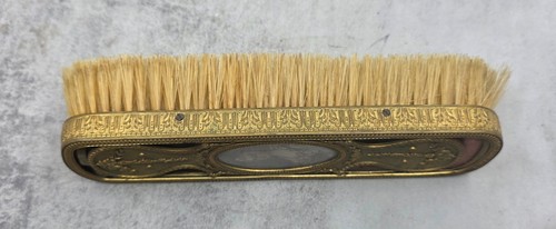 Antik Viktorianischer Stil Messing 2 Stück Bürstengarnitur Verzierte Details Art Deco Waschtisch - Bild 14 von 19