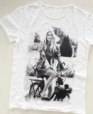 Brigitte Bardot T-shirt 60s White men size S-5XL