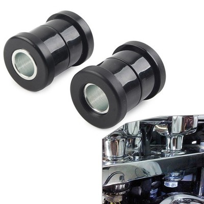 Lenker Riser Buchsen für Harley Sportster Softail Dyna Super Glide FXD Schwarz