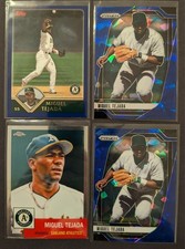 4-card Miguel Tejada lot: incls. vintage & parallels