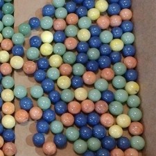 Vintage Marbles Lot Glass Classic Solid Opaque Swirl- Not Game- 3lb Lot -5/8"