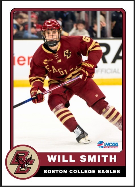 2023 Will Smith NCAA Future Stars Rookie Card #6 Boston College Hockey