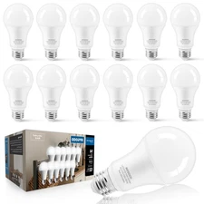 14W A19 LED Light Bulbs 100-125 Watt Equivalent, 12 Packs 1600LM Bright 5000K...
