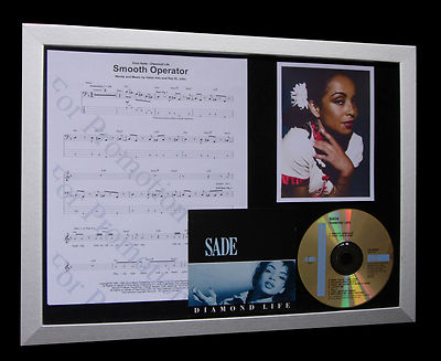 SADE Smooth Operator LTD TOP QUALITY MUSIC CD FRAMED DISPLAY+EXPRESS GLOBAL SHIP