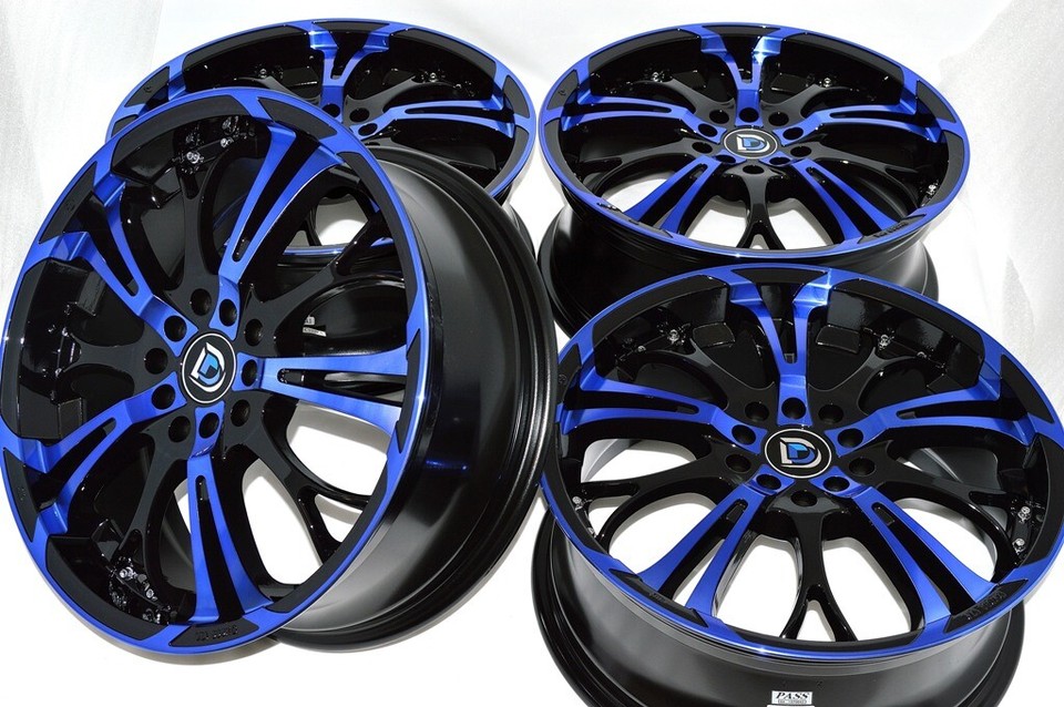 Blue Racing Rims 17