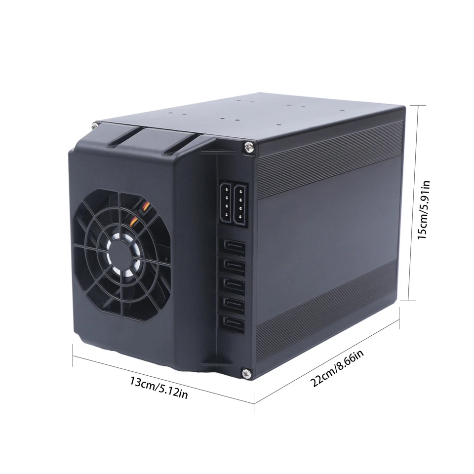 HDD Enclosure Hot Swap Cage 5-Bay 3 x 5.25" Drive Bays 5x SATA 3.5"/2.5"Sas HDD - Image 4 of 4