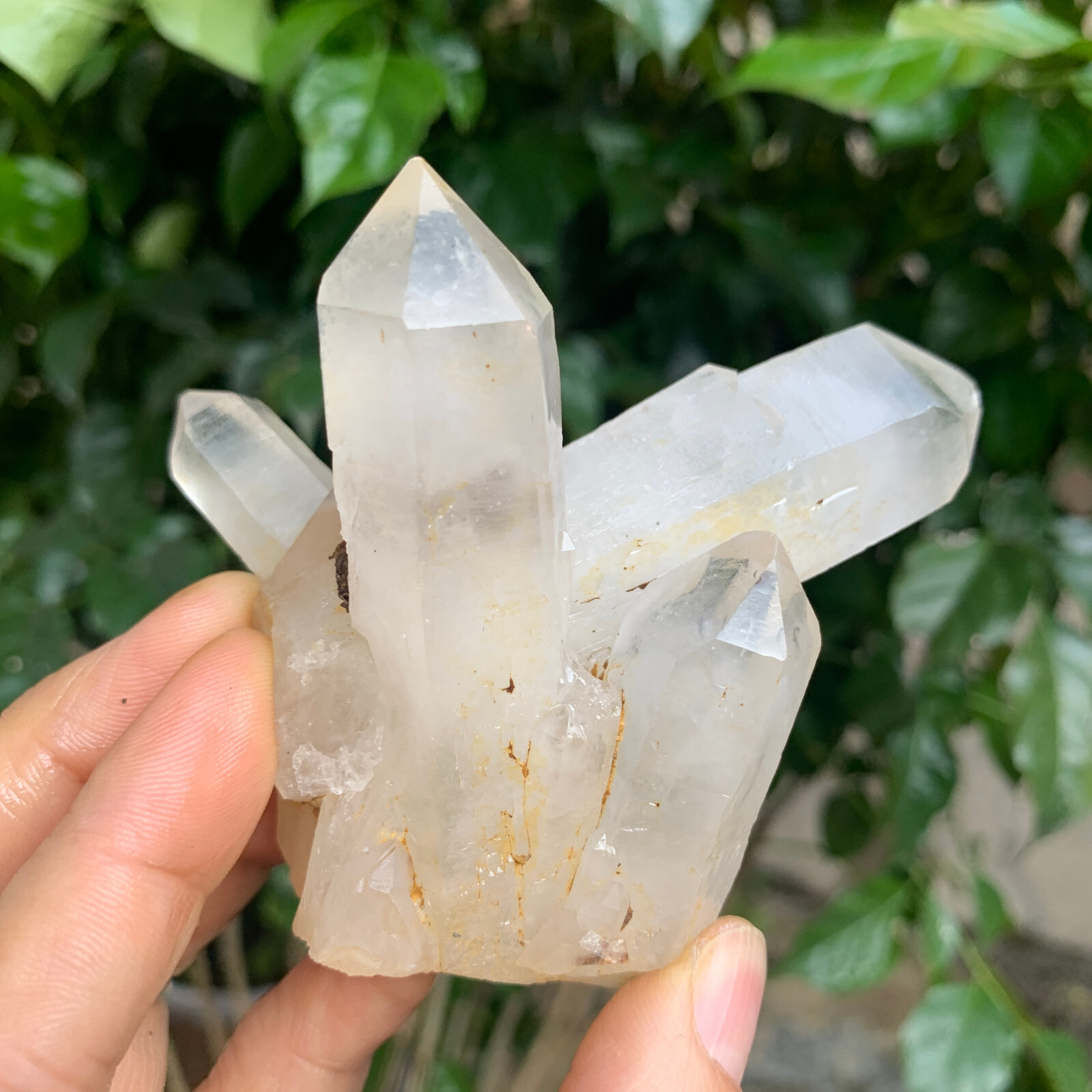 152g Natural white crystal cluster point mineral specimen Chakras Healing