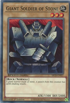 Yugioh Riesensoldat aus Stein SBCB-DE027 Speed Duel Common NM x3 Play Set 
