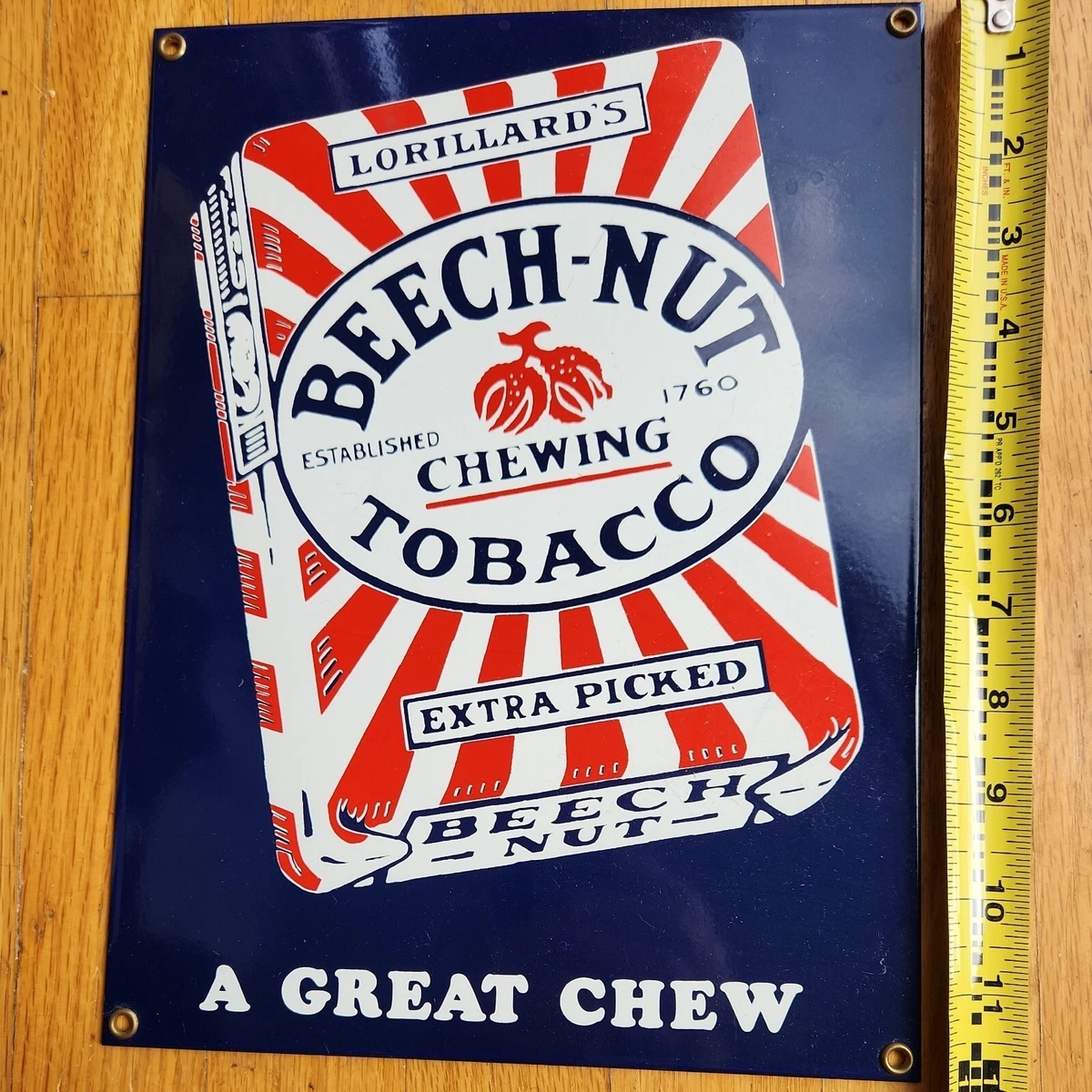 bowie chewing tobacco review Metal Beech-Nut Chewing Tobacco Sign 12 bowie chewing tobacco review Metal Beech-Nut Chewing Tobacco Sign 12