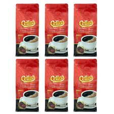 Cellas Chocolate Cherry Flavored,Medium Roast,Ground Coffee,Six - 12 ounces Bags