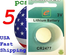 5 pcs CR2477 2477 LM2477 BR2477 TT Card 3V Lithium Battery