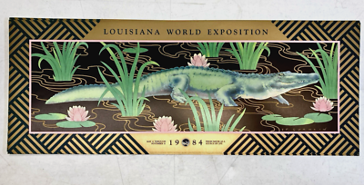 1984 Louisiana Worlds Fair Expo St. Germain Alligator Poster | eBay
