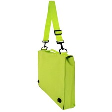 GREEN School Book Bag Conference Bag Reading Folder with Strap Work Office