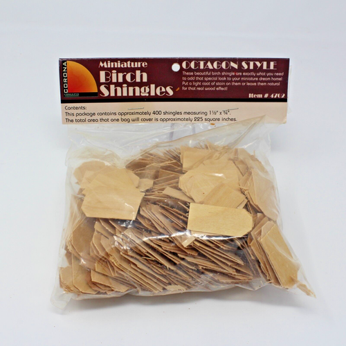 Miniature Dollhouse Shingles 112 Octagon Style Greenleaf Dollhouses