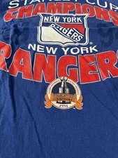 Vintage NY Rangers 1994 Stanley Cup Champions T-Shirt L Nutmeg E-7