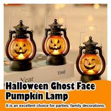 Halloween Calabaza Luz Decoraciones Fogata Vela Retro Llama Pequeño LED para arriba