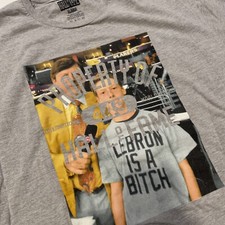 Vtg Lakers LEBRON IS A B*TCH T-Shirt Hall of Fame Craig Sager Sz XL Los Angeles
