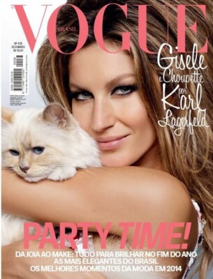 GISELE Vogue Magazine Brazil December 2014 Fernanda Tavares DEVON WINDSOR Sealed