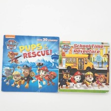 Paw Patrol Pups To The Rescue / School Time Adventure By Steve Behling Book Lot