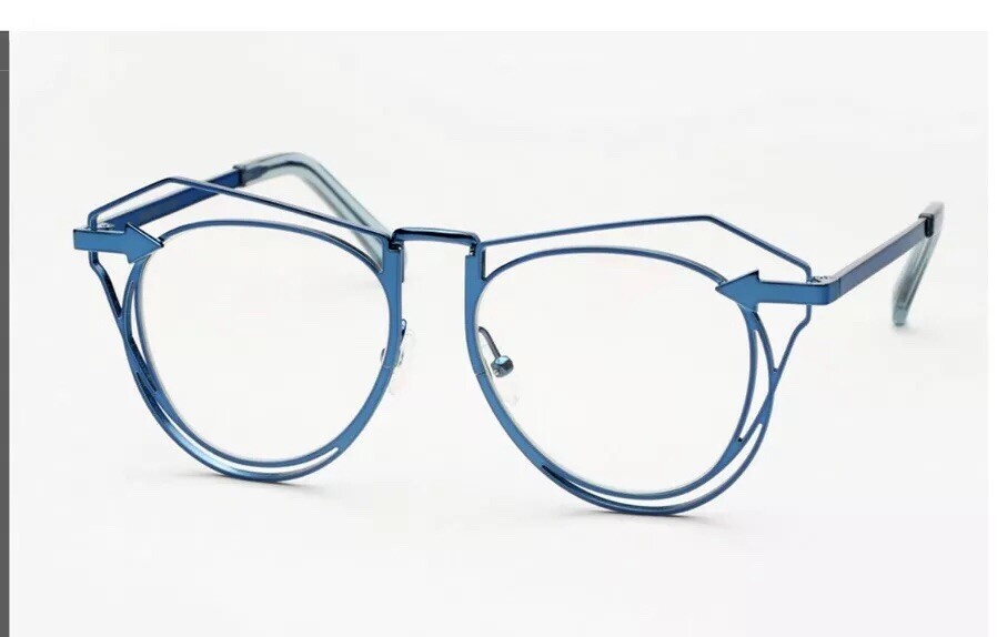 Karen Walker Marguerite Aviator Sunglasses - Navy NWT $365  display picture 2