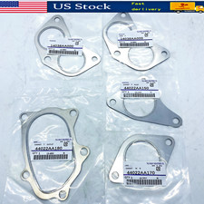1set Of 5pcs For Subaru Exhaust Manifold Gasket Kit Up Down Pipe Wrx Xt Sti Gt