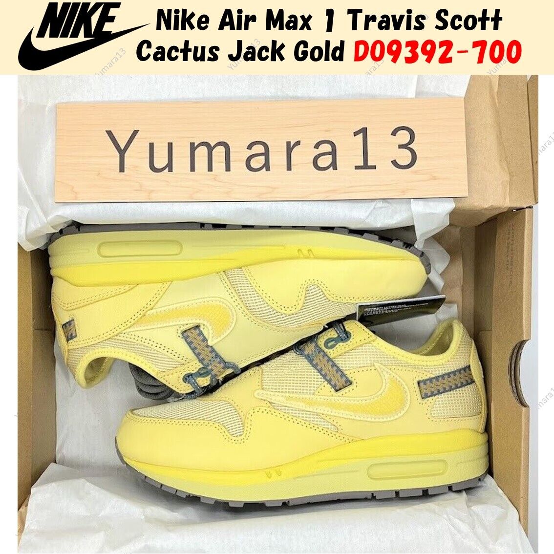 Nike Air Max 1 Travis Scott Cactus Jack Saturn Gold DO9392 Nike Air Max 1 Travis Scott Cactus Jack Saturn Gold DO9392