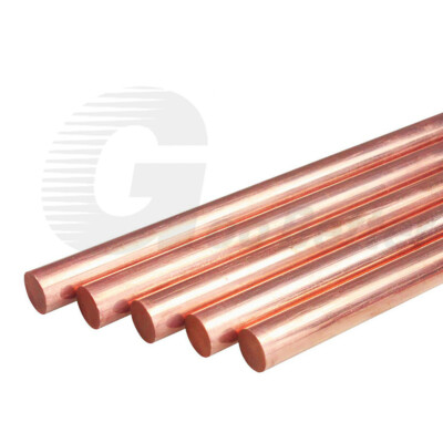 Kupfer Rundstab 10mm Durchmesser - 250mm Reines T2 Kupfer Für Handwerk & Elektronik