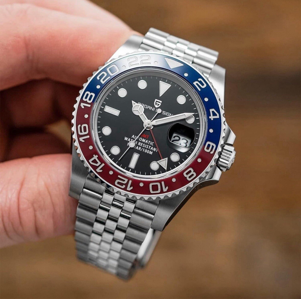 Pagani Design Uhr Pepsi Design Master Ii Gmt Pepsi Hommage Pagani