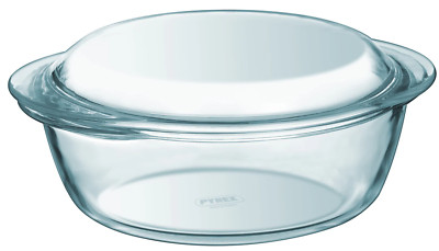 Pyrex Essentials Runde Kasserolle Glasschale mit Deckel