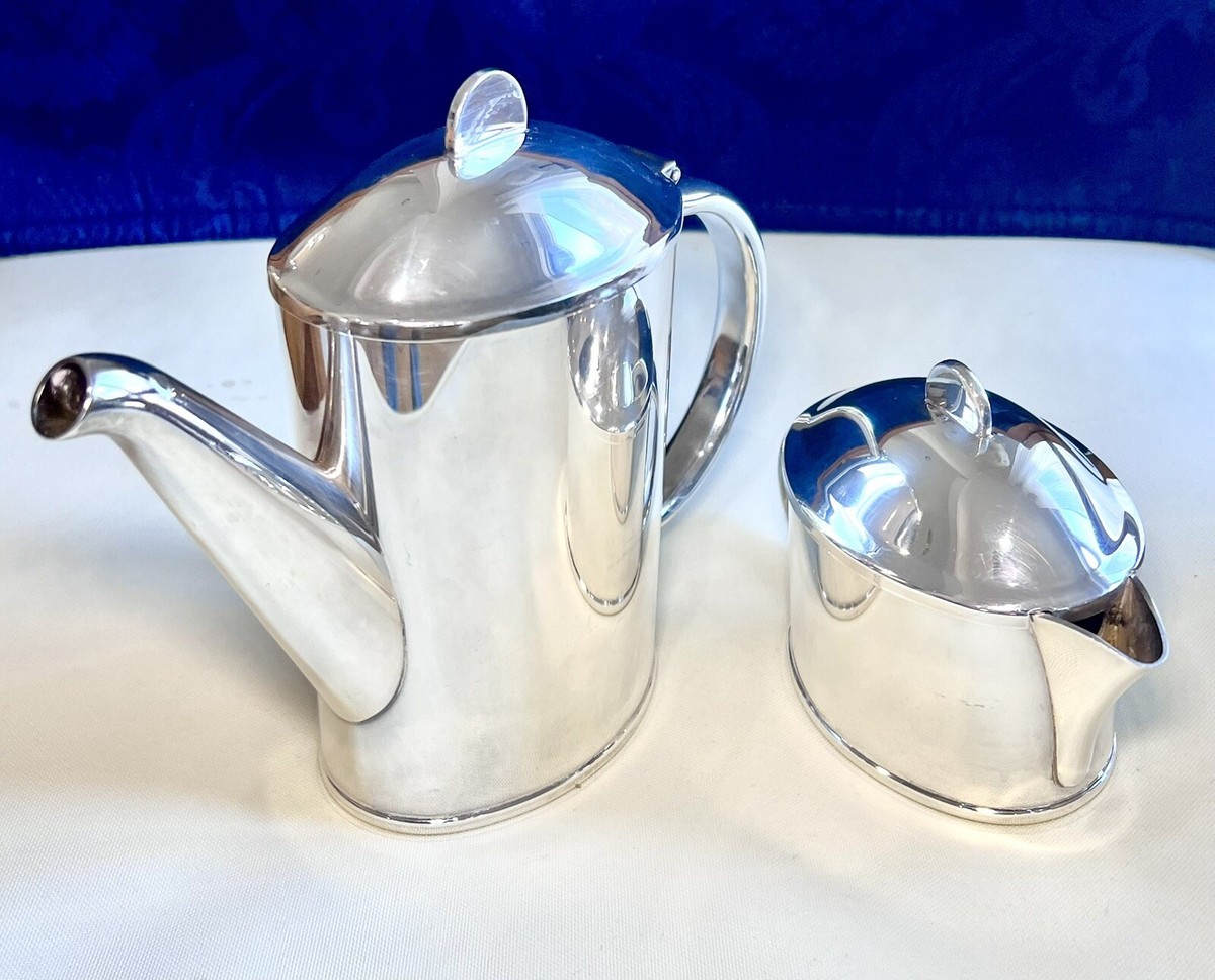 German Christoph Widmann MCM Silver Plated TeaPot And Creamer