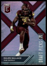 2018 Panini Elite Draft Picks #136 Kalen Ballage Arizona State Sun Devils