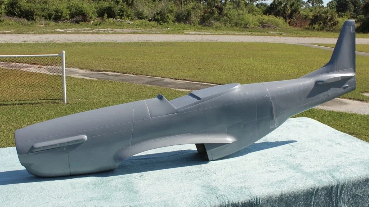 NEW UPDATED BYRON ORIGINALS V1 P 51D MUSTANG EPOXY FUSELAGE PLY