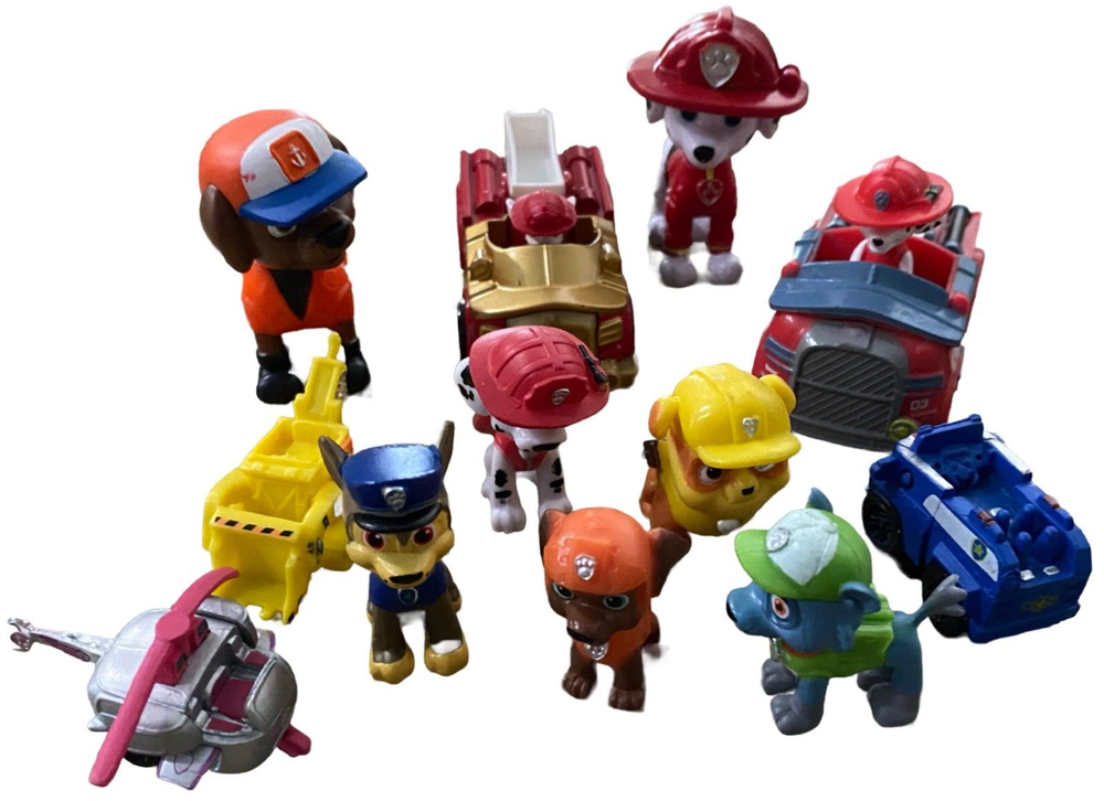 Paw Patrol Marshall Mini Fire Truck Lot of 12 Diecast Figures