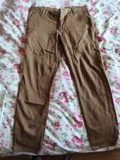 PANTALONE AUTUNNO INVERNO ZARA UOMO COLORE MARRONE TAGLIA 42 ORIGINALE USATO