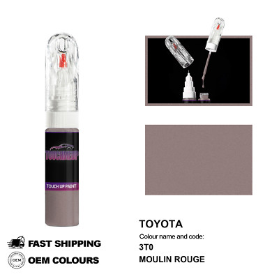 FÜR TOYOTA MOULIN ROUGE 3T0 Touch Up Lackstift Pinsel Fix Kit Kratzer Chip Set