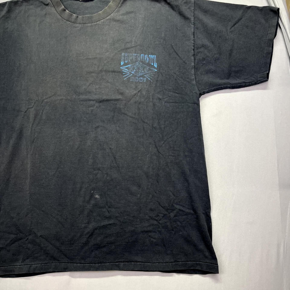 VINTAGE Super Bowl XXXV 2001 Baltimore Ravens vs New York Giants T-Shirt Size XL - Image 4 of 4