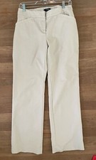 Rafaella Womens Size 6P Petite Khaki Wide-Leg...