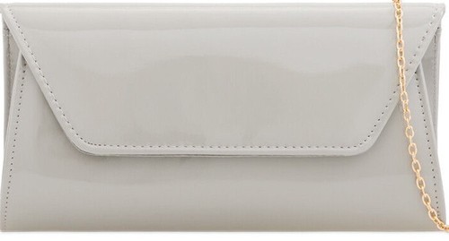 Women's Plain Patent Leather Wet Look Clutch Bag Evening Party Handbag Wedding - Picture 13 of 21