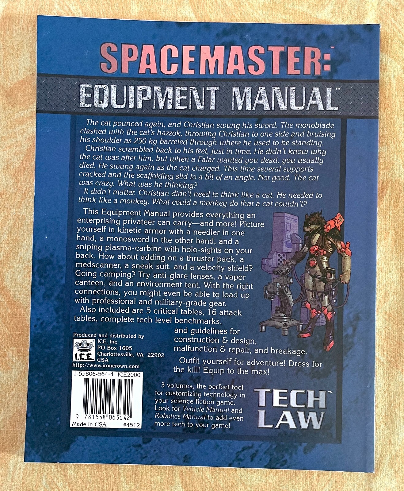 Manuel de jeu de rôle Spacemaster Tech Law 3rd Edition 2000 ICE - 2