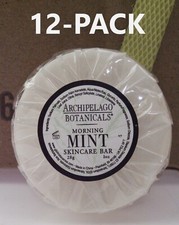 12-PACK | ARCHIPELAGO BOTANICALS by G&S 'MORNING MINT' Soap Bar - 1 oz - Travel