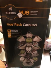 KEURIG 24 VUE COFFEE POD COUNTERTOP CAROUSEL TOWER RACK ORGANIZER HOLDER