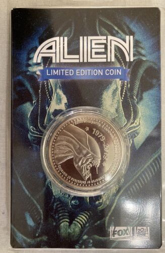 Alien Limited Edition Nostromo  Silver Edition Coin  Movie Prop - New - Picture 1 of 3