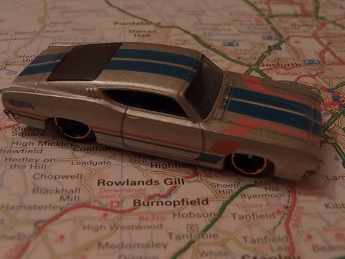 HotWheels '69 Ford Torino Talladega - Silver - approx 1:64 Die-cast Car - Picture 2 of 2