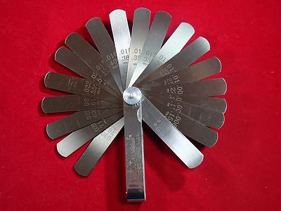 WILDE TOOL  #500  USA MADE  Master Feeler Ignition Gauge 25 Blades .0015 to .035