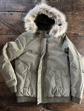 Volcom Woman’s Army Green Outdoor Winter Fur Lined Jacket : 10/12 - Medium Vgc