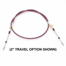 3 Series Push-Pull Cable, Combination Hubs, M5 X .8 METRIC Rods, (choose travel)