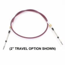 3 Series Push-Pull Cable, Combination Hubs, M5 X .8 METRIC Rods, (choose travel)