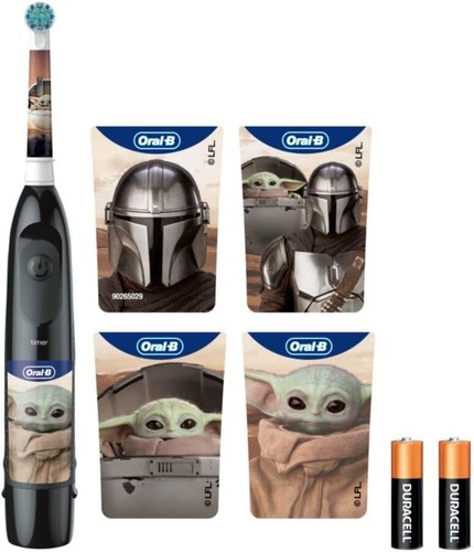 Oral B Kids Battery Powered Toothbrush Star Wars The Mandalorian Extra Soft